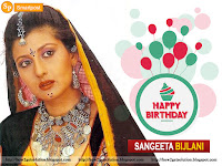hindi film actress sangeeta bijlani beautiful image in village wear along heavy silver jewelry