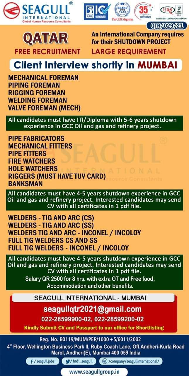 GULF JOBS NEWSAPPER ADVERTISEMENTS 3052021 Jobs in Gulf Job