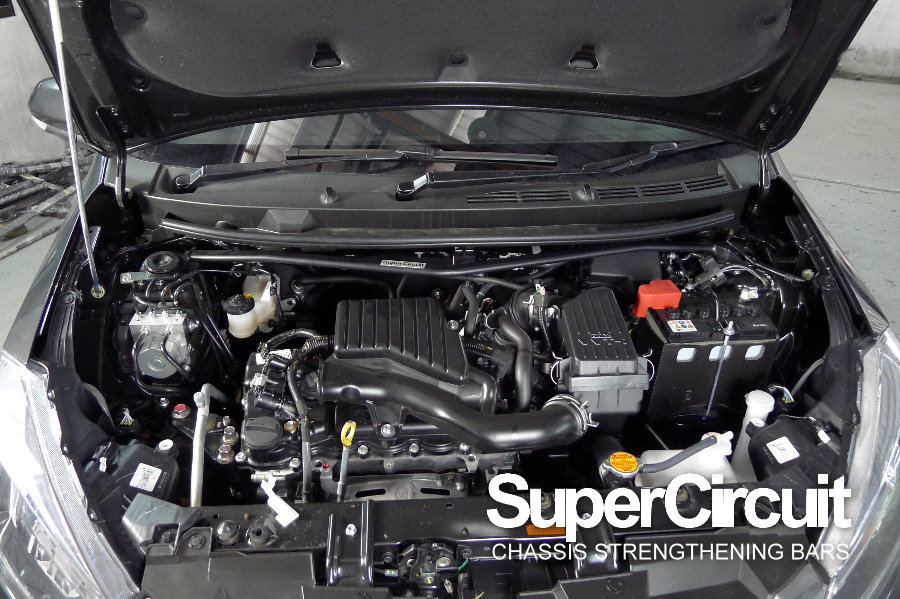 SUPERCIRCUIT CHASSIS STRENGTHENING BARS Perodua Myvi Gen3 Front Strut Bar