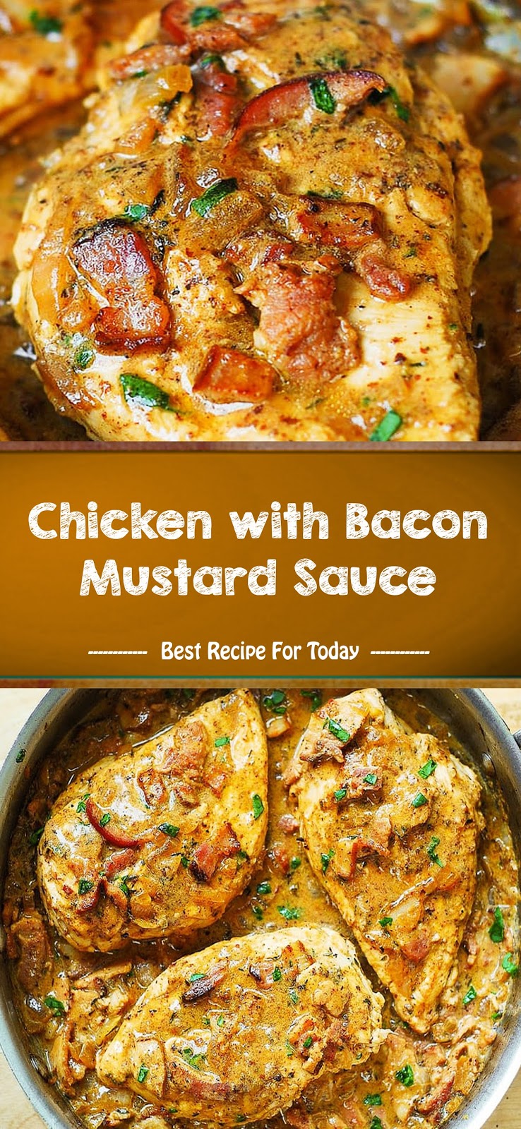 CHICKEN WITH BACON MUSTARD SAUCE xxx