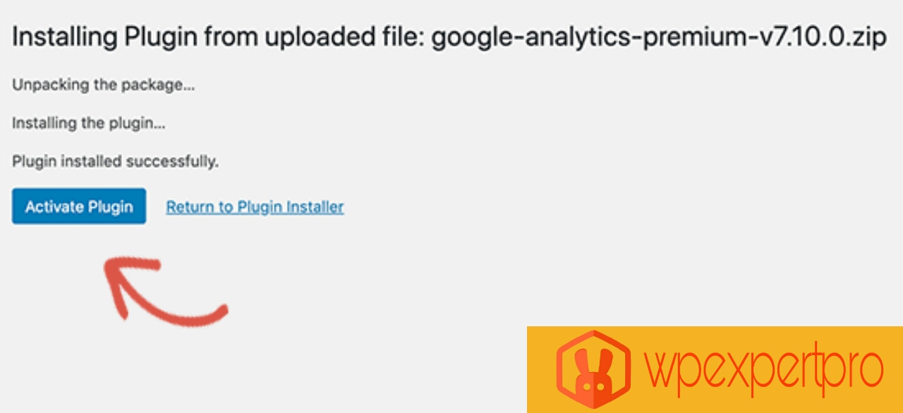 Click activate plugin Click activate plugin