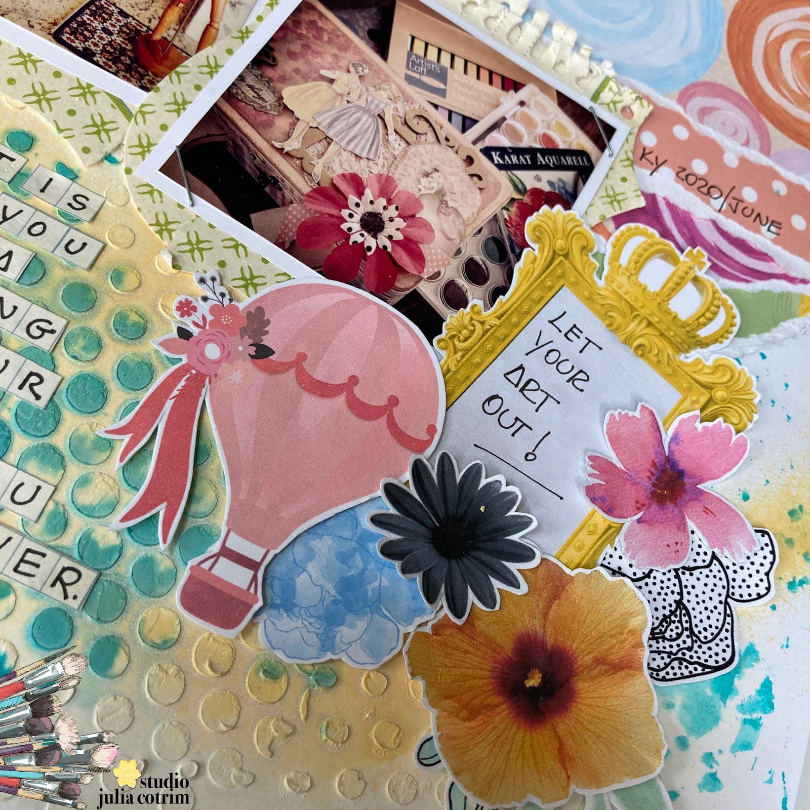 Studio Julia Cotrim {let your art out, layout de scrapbooking"} crop com Dea Albuquerque, by