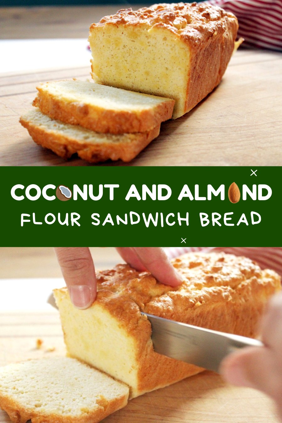 COCONUT AND ALMOND FLOUR SANDWICH BREAD (GAPS, DAIRYFREE)