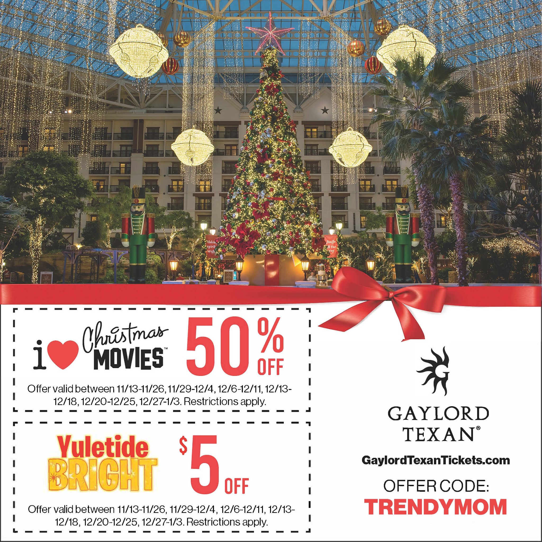 Use this Coupon to Save 50 at Gaylord Texan 2020 Christmas Attractions