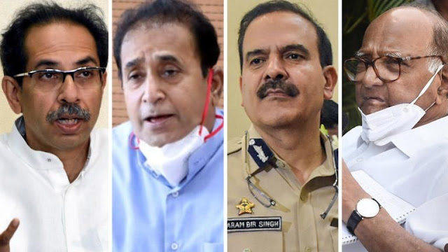 100 करोड़,उगाही प्रकरण,पटेल-पवार पर शक़
