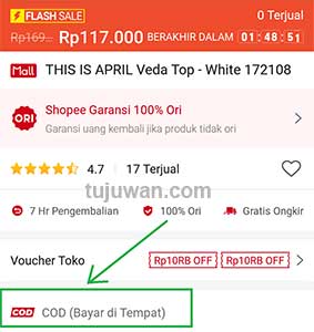 Flash Sale Shopee Apa Bisa COD?