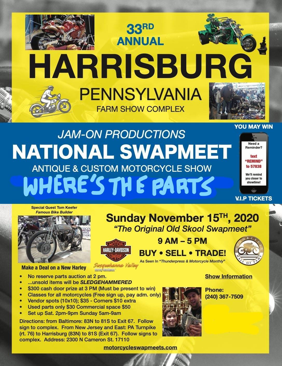 JamOn Productions Harrisburg PA Swap Meet/Fall