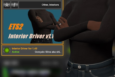 Mod Driver Didalam Interior 1.10 for ETS2 1.40+