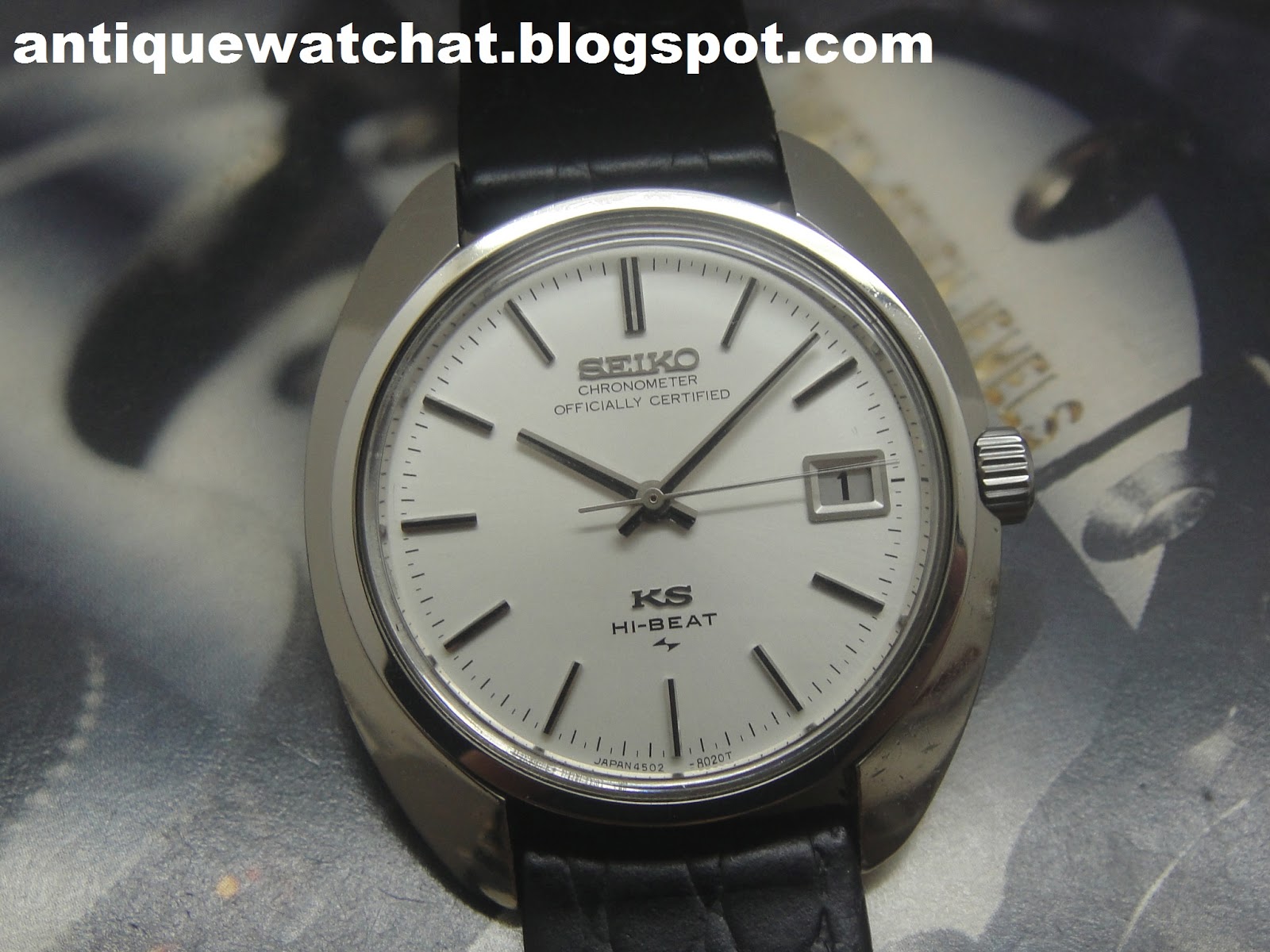 Antique Watch Bar: KING SEIKO CHRONOMETER 36000 HI-BEAT 4502-8010 KS183  (SOLD)