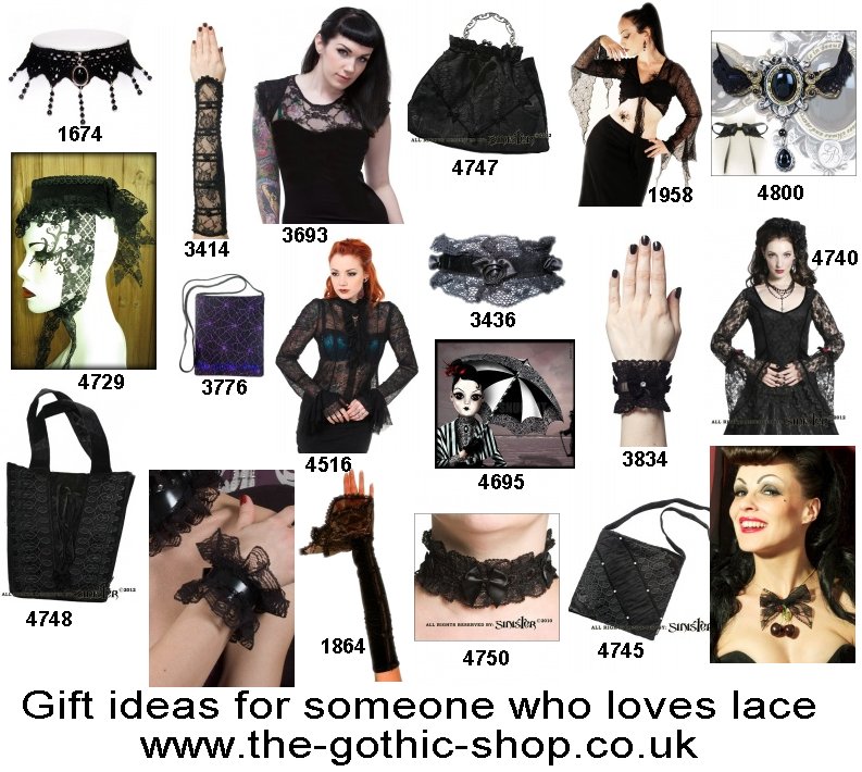 The Gothic Shop Blog Gift ideas for a lady who loves lace