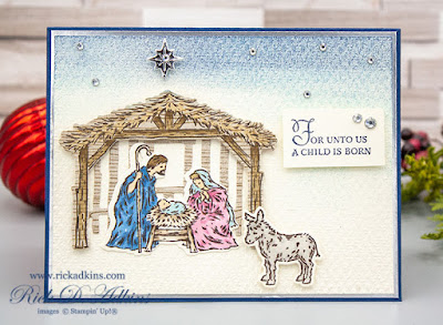 For day 5 of my 15 Days of Christmas and sharing a #craftyhandmadechristmas I used the Peaceful Nativity Bundle from Stampin' Up! click to learn more