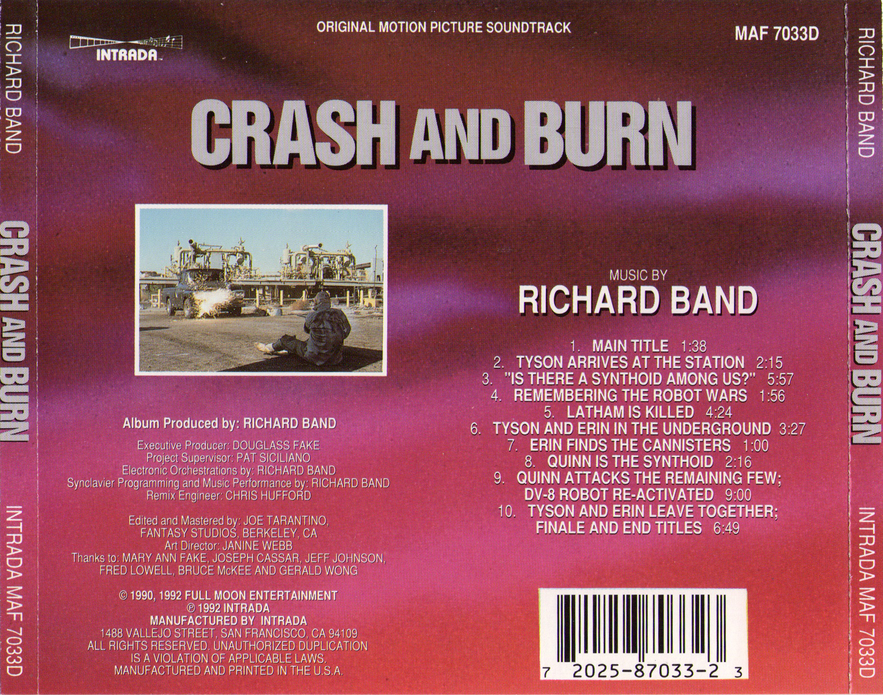 Soundtrack Covers Crash and Burn (Richard Band)