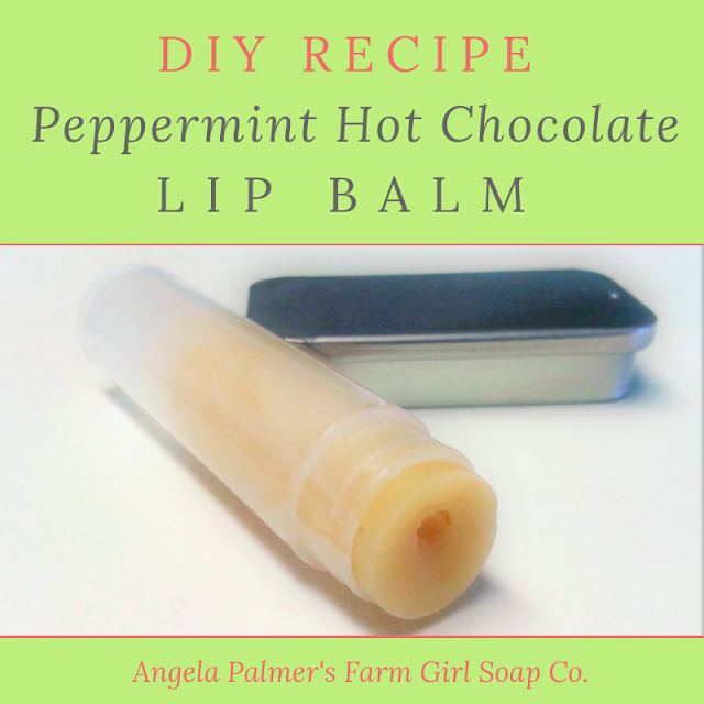 Just three ingredients is all you'll need to make this creamy peppermint hot chocolate DIY lip balm recipe, without beeswax.