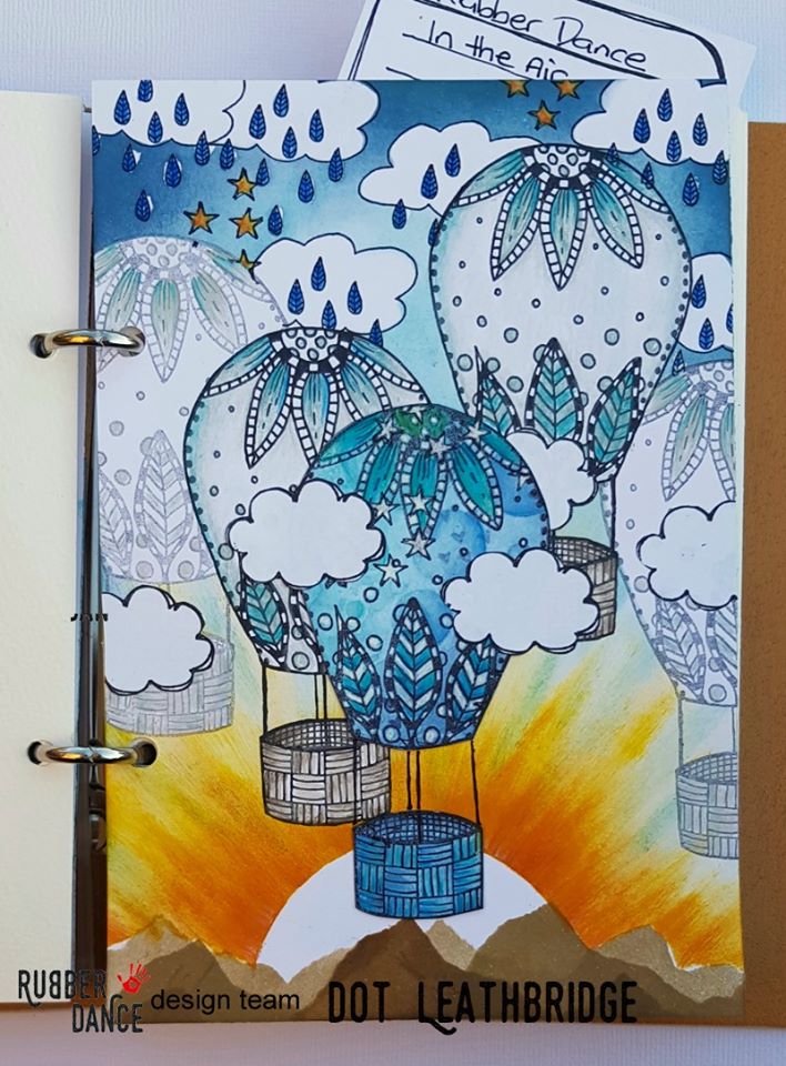 Rubber Dance Blog Art Journal Page With Doodle Flowers By Evelyn