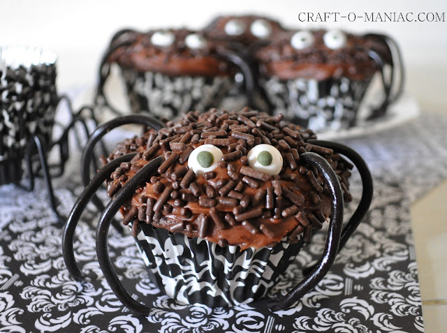 Halloween Spider Cupcakes