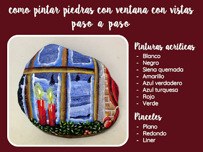 COMO PINTAR PIEDRAS CON VENTANA CON VISTAS PASO A PASO