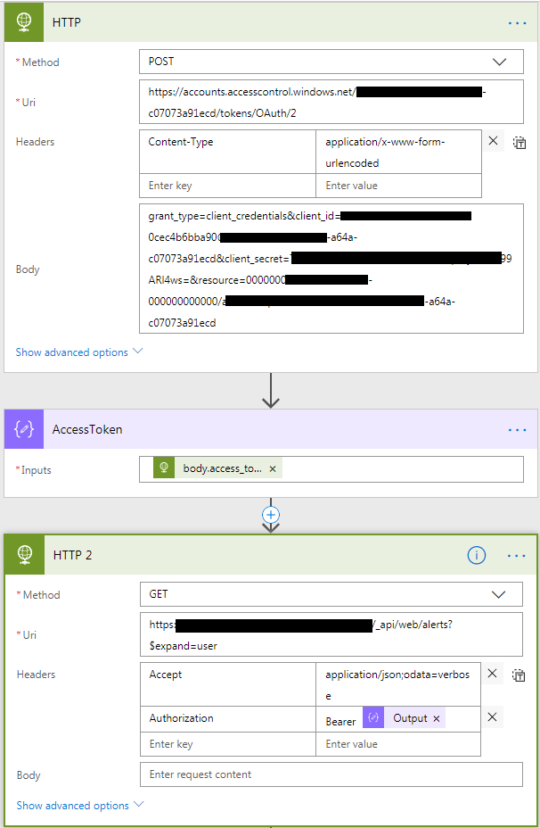SharePoint Administration Microsoft Flow SharePoint Online Alerts Get list of users