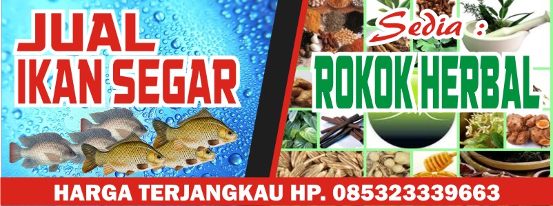 Contoh Spanduk Jual Beli Ikan desain spanduk kreatif