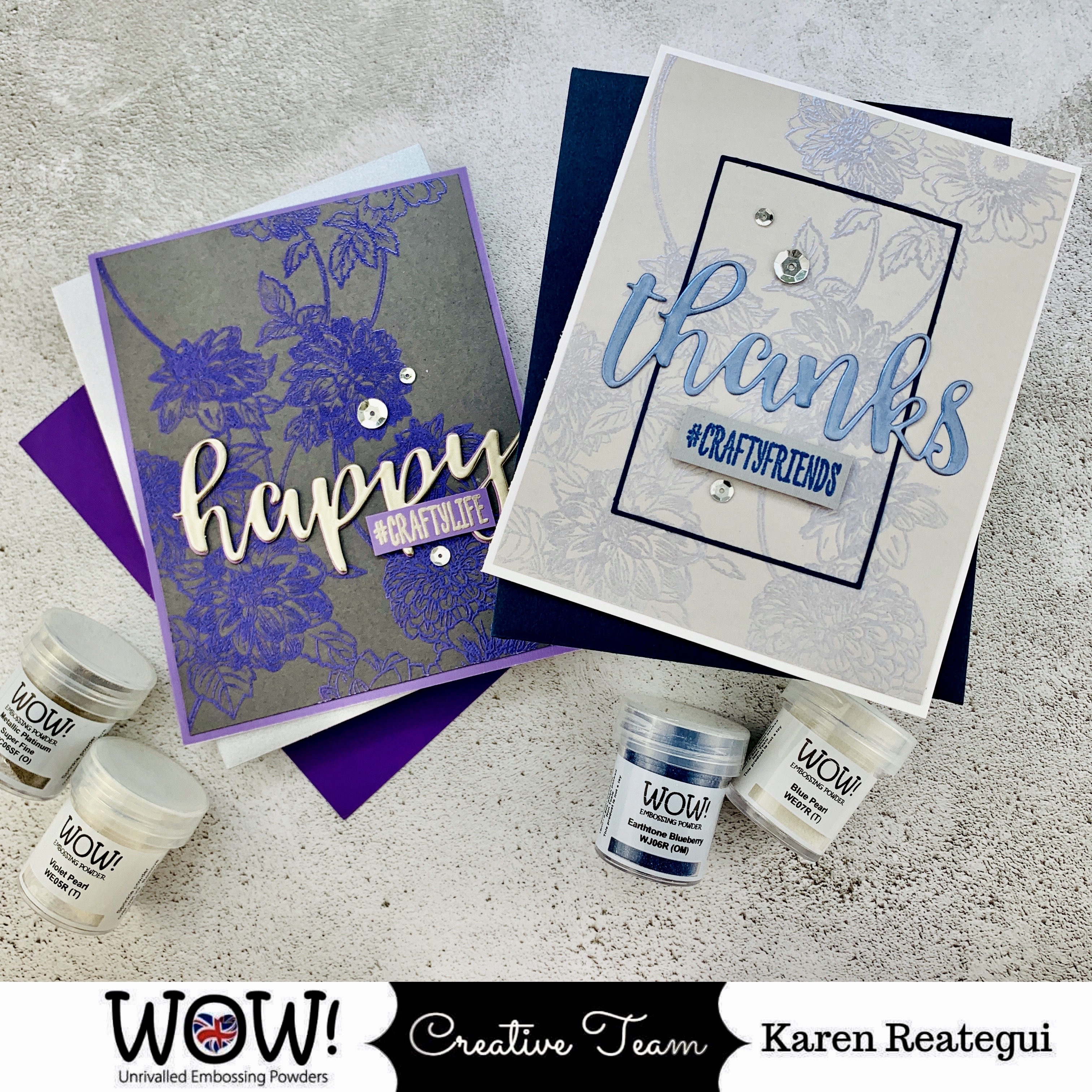 Pearls Embossing Powders with Karen Reategui