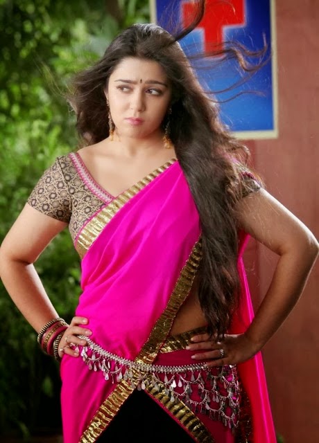 Charmi%2BKaur%2Bin%2BAngry%2BMood%2BPink%2BSaree%2BPictures.jpg