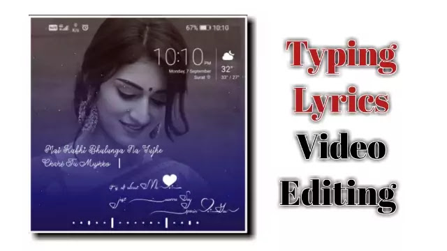 Typing Lyrics video Editing