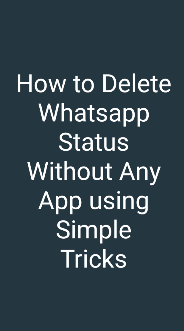 How to Disable Whatsapp Status Bar without any Apps