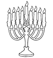 חנוכיה לצביעה חנוכיה לצביעה