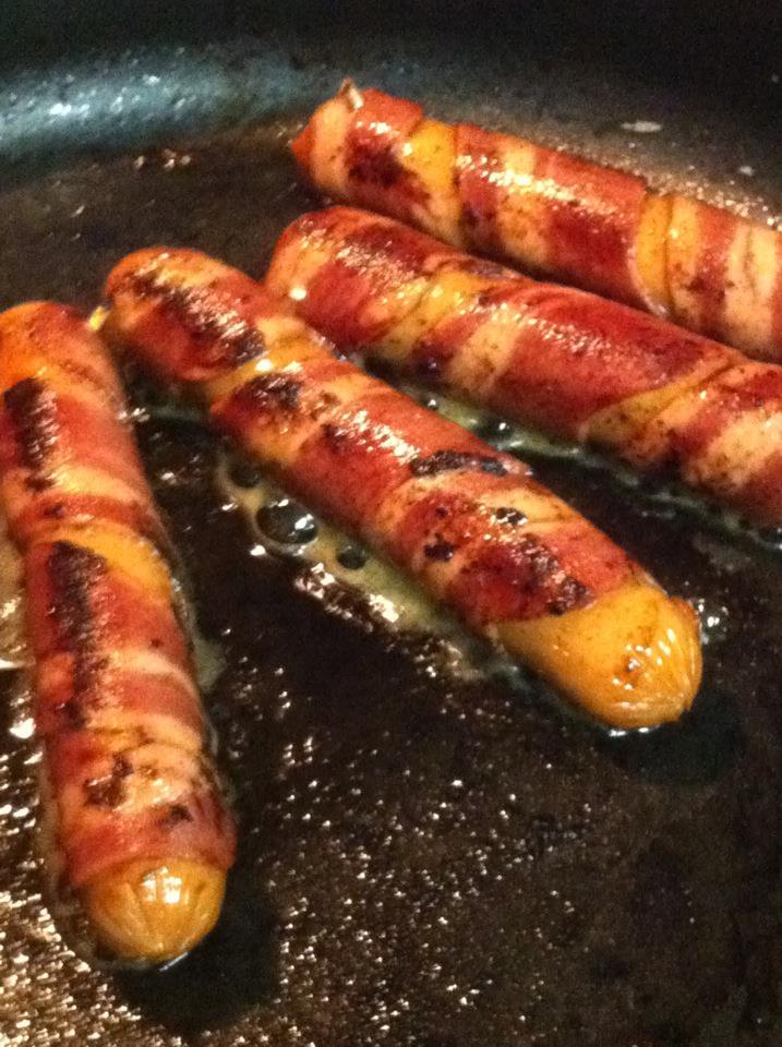 Screen Doors & Sweet Tea: Bacon Wrapped Hot Dogs