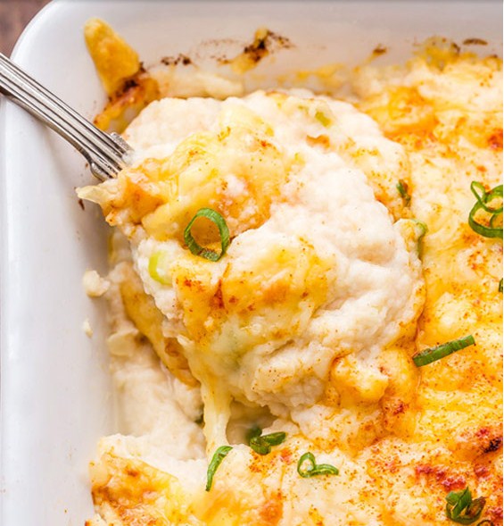 Cheesy Cauliflower Casserole Cheesy Cauliflower Casserole