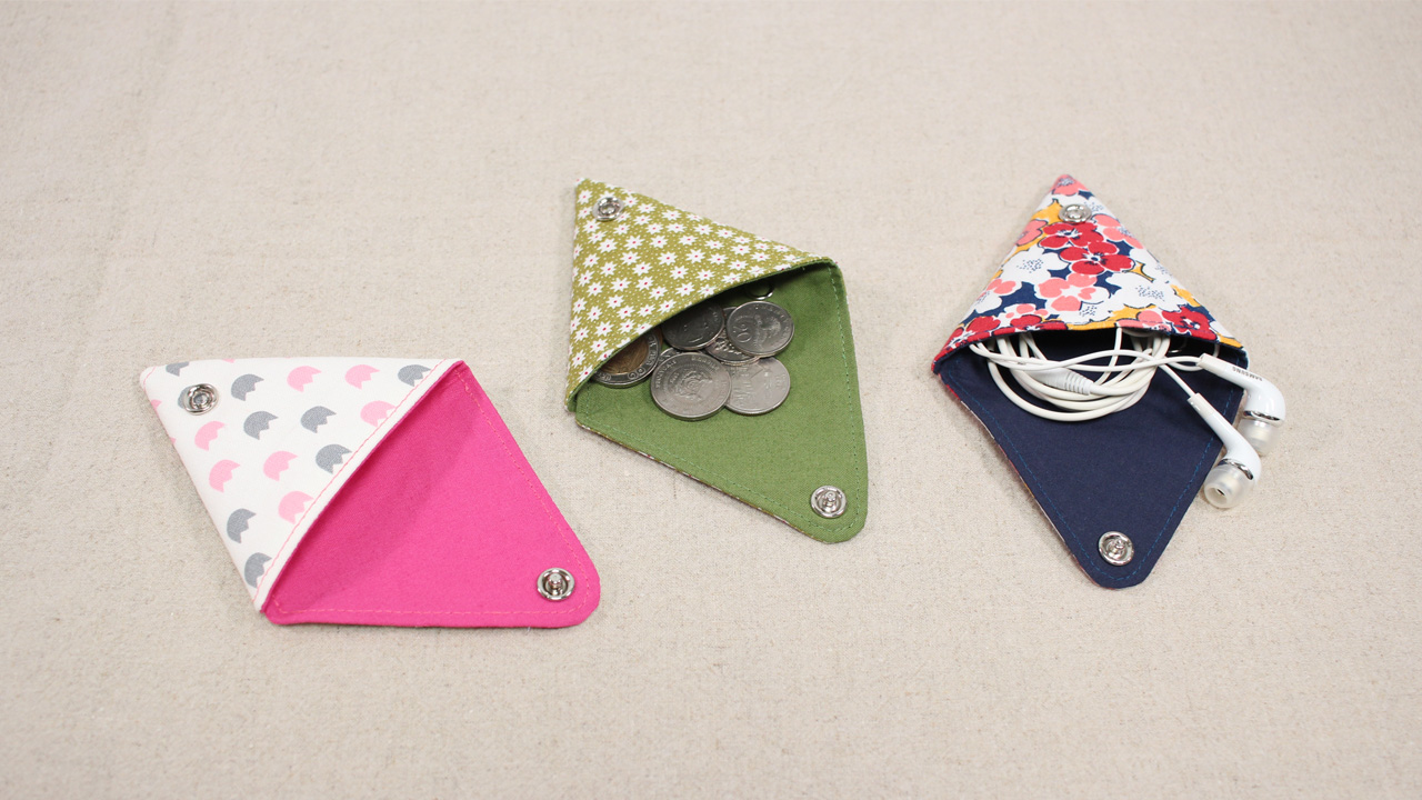 Origami Coin Purses with Stenciling