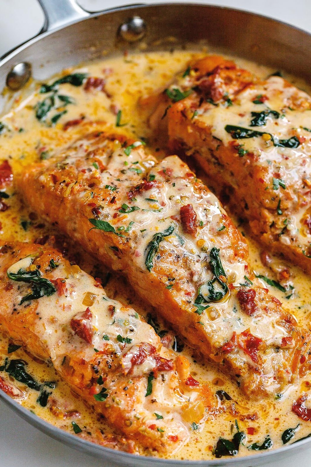 blackened salmon smothered in cajun cream butter sauce
