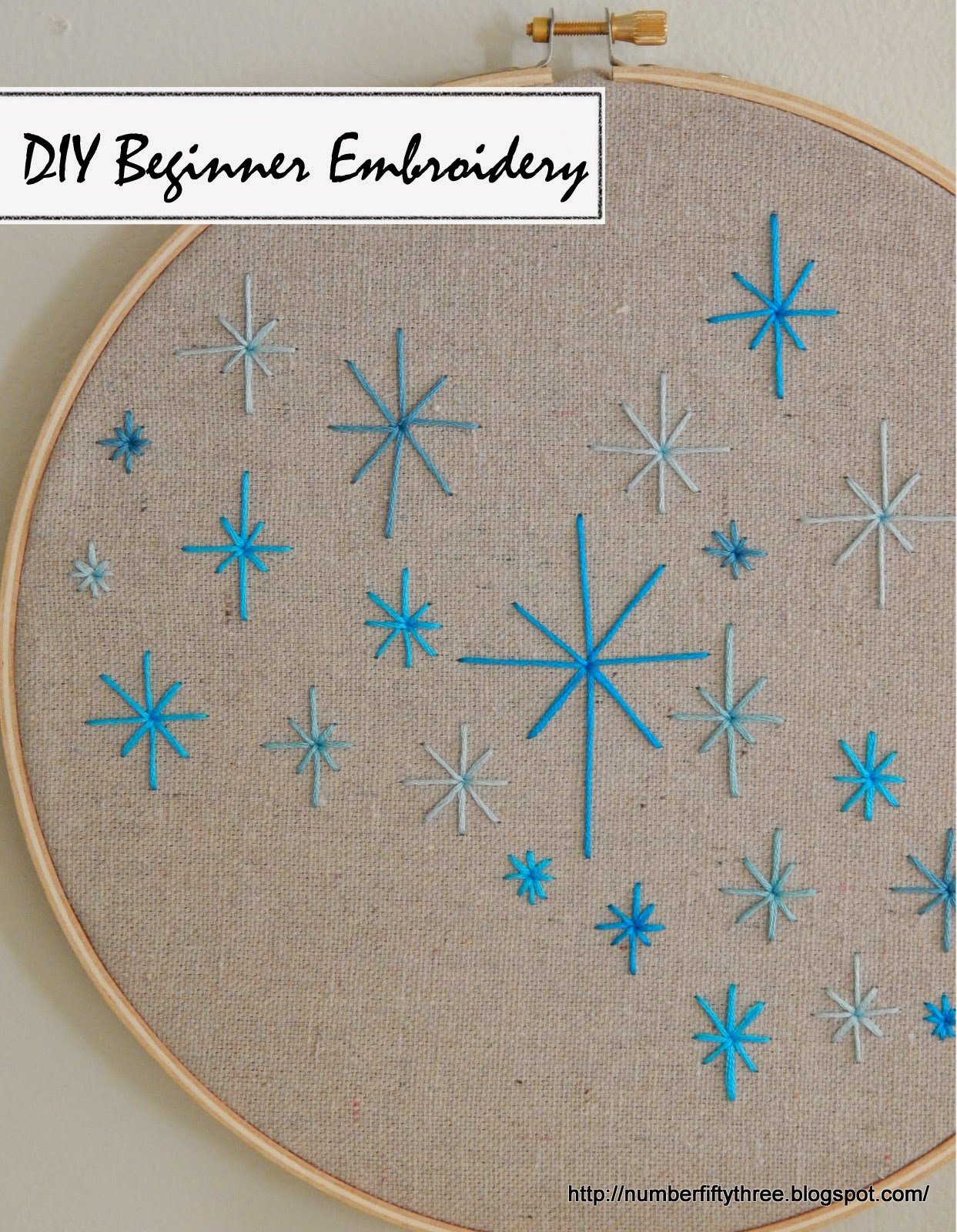 DIY beginner embroidery Jennifer Rizzo