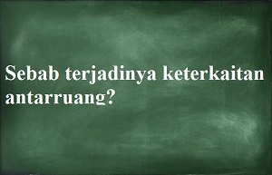 Salah satu penyebab terjadinya interaksi antar ruang adalah