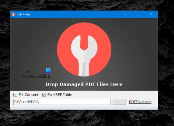Как восстановить PDF с помощью PDF Fixer Tool для Windows 10