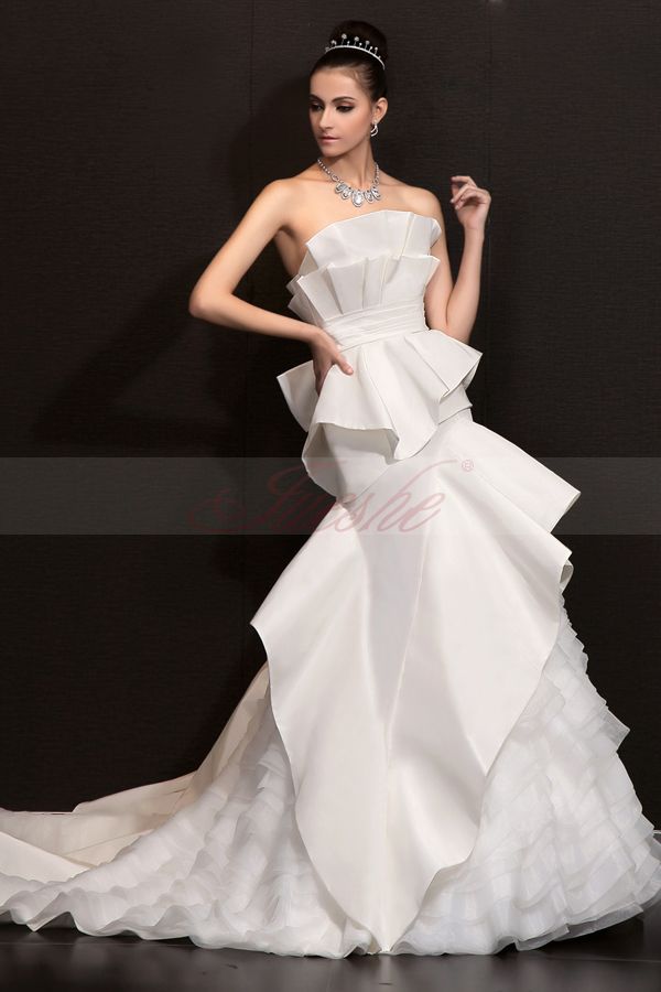 DressyBridal Peplum Wedding Gowns——2014 Modern Collection