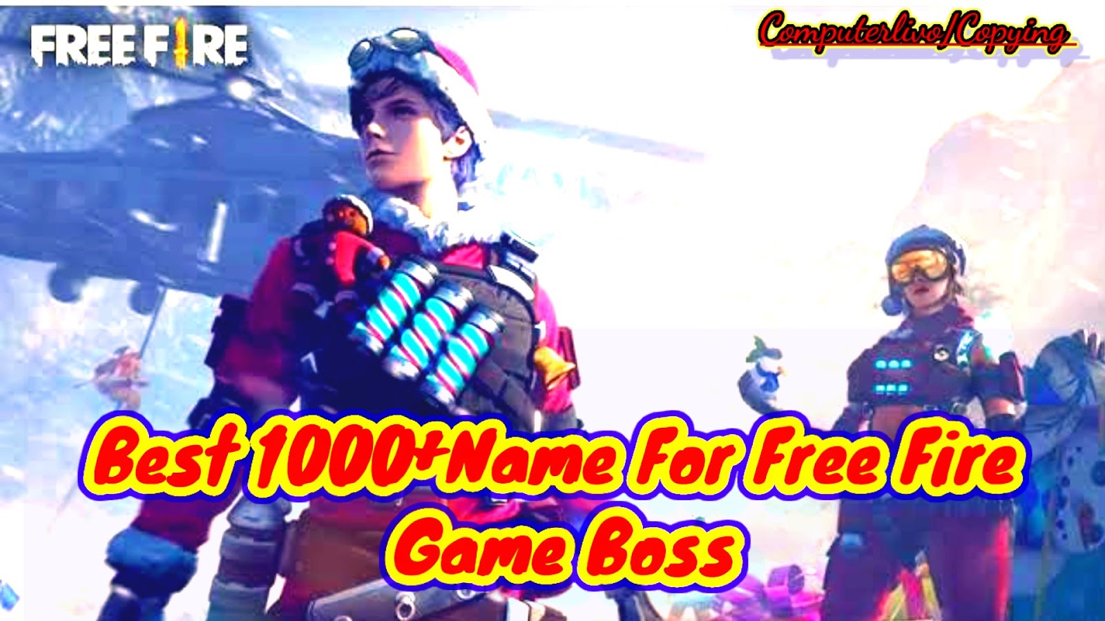 BEST Cool & stylish Free Fire names How to apply Free Fire boss name