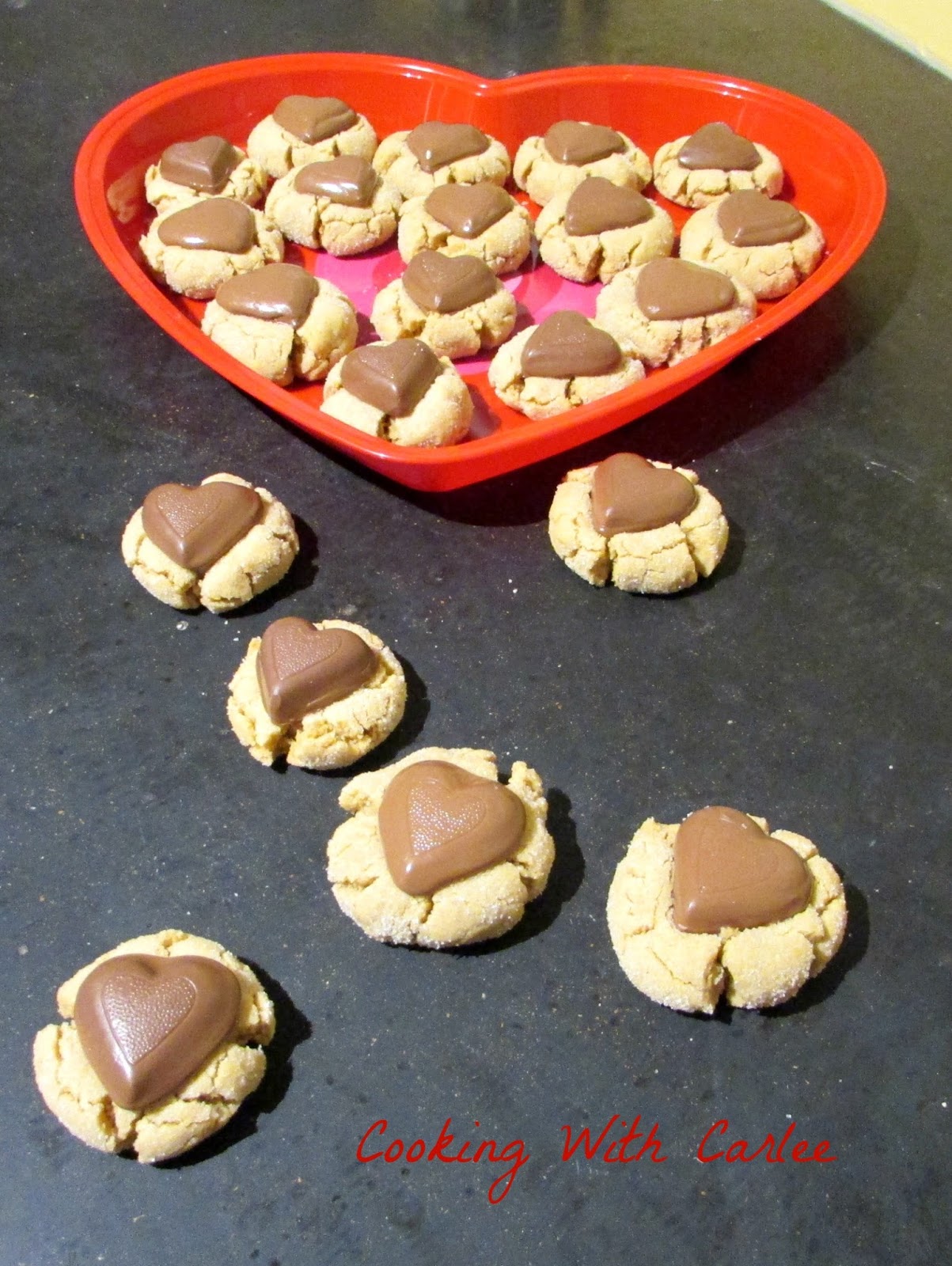 Cooking With Carlee Valentine's Day Peanut Butter Blossoms