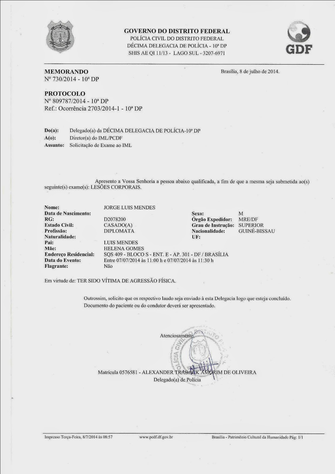 Boletim De Ocorrencia Online Policia Federal