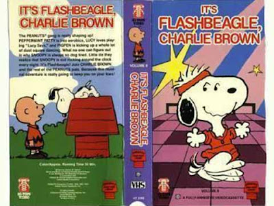La cover della videocassetta ''It's Flashbeagle, Charlie Brown''