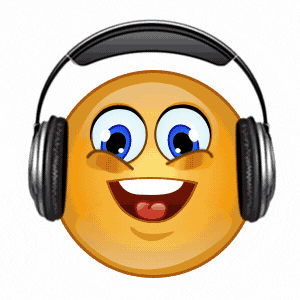 emoticones escuchando musica