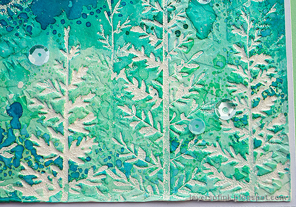 Layers of ink - Winter Pines Dry Embossing Tutorial by Anna-Karin Evaldsson.