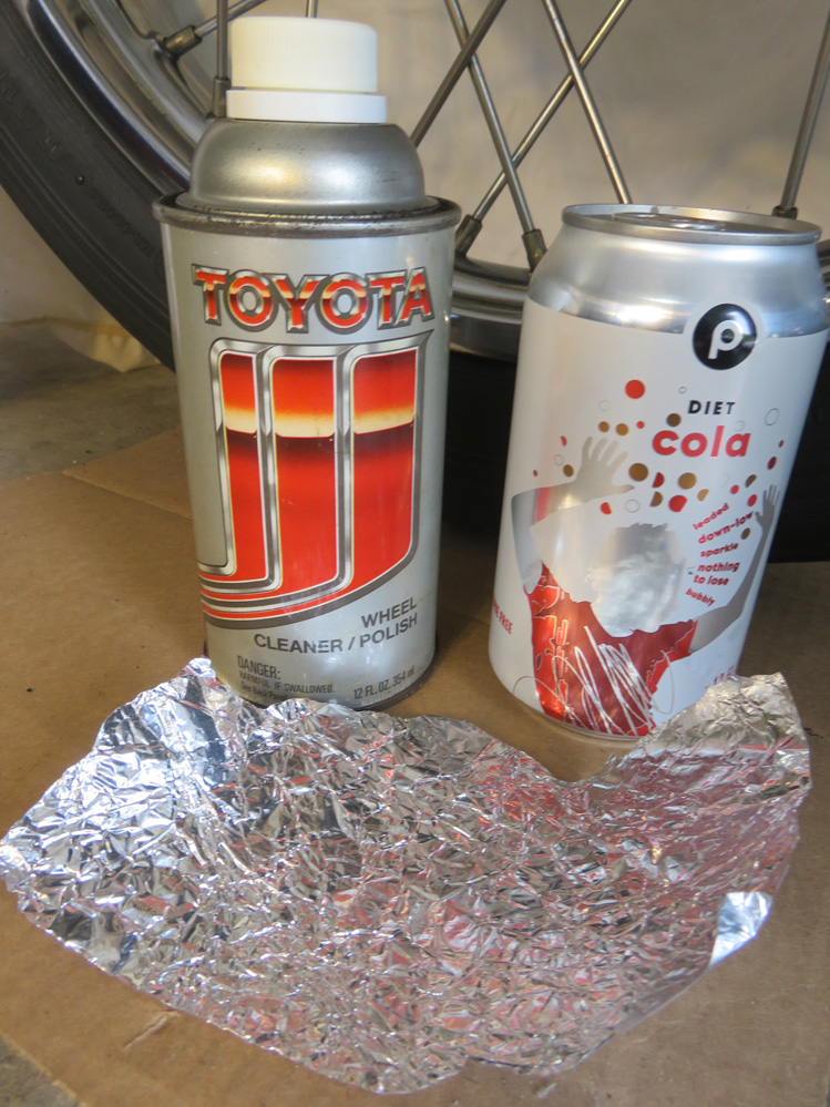 Removing rust from chrome Royal Enfield wheels