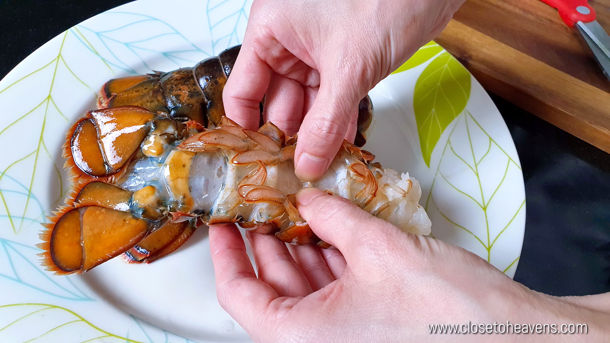 How to butterfly a lobster tail