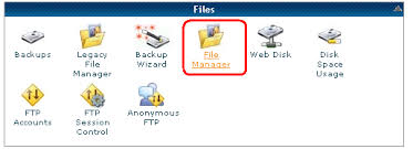 Cpanel-File manage o administrador de archivos