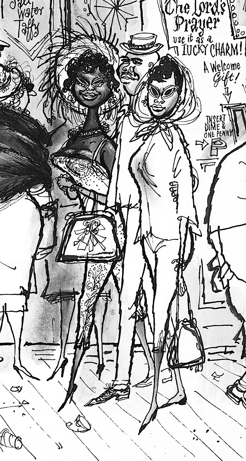 Ronald Searle Ronald Searle, on the boardwalk