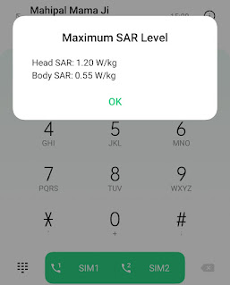 Sar value in mobile