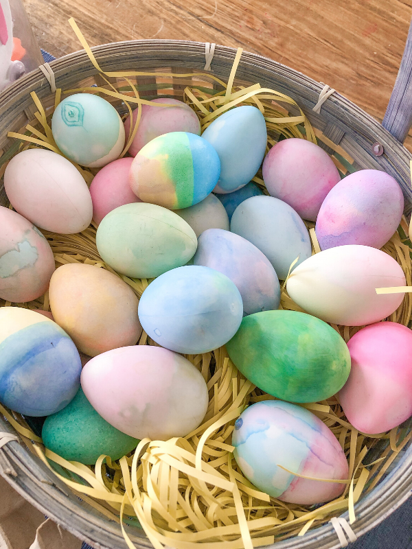 Dyed Plastic Easter Eggs