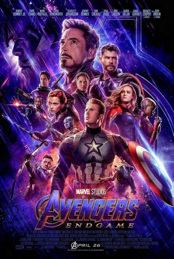 Affiche ciné Avengers Endgame