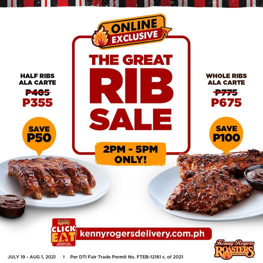 Manila Shopper Kenny Rogers Roasters The Great Rib SALE