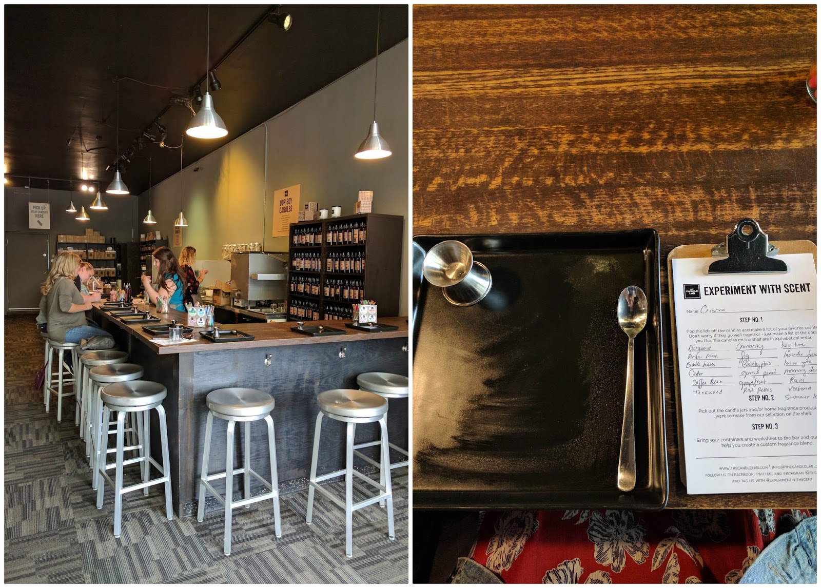 Making A Custom Candle At The Candle Lab Cris Conquers